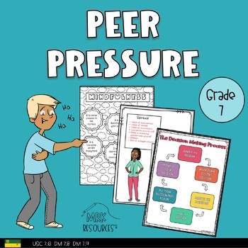 Preview of Peer Pressure Grade 7 Health Unit