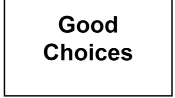 Preview of Peer Pressure Good/Bad Choices Sorting Activity