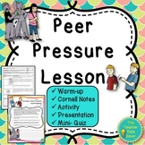 Peer Pressure Health SEL Lesson- Peer Pressure Notes Slide