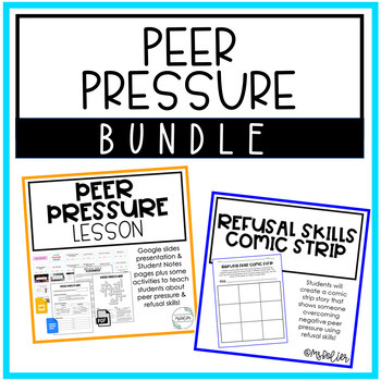 Preview of Peer Pressure & Refusal Skills BUNDLE | Personal Development | FCS