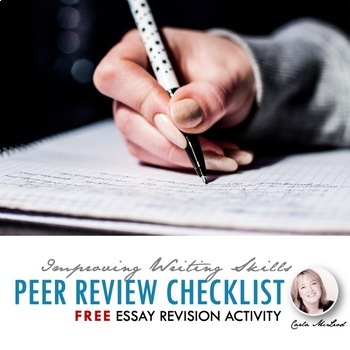 Preview of Peer Review Checklist Activity: FREE Informative & Argumentative Essay Revision