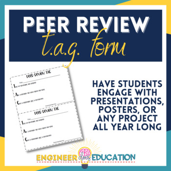 Preview of Peer Review Form: Projects, Gallery Walk, or Presentations