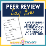 Peer Review Form: Projects, Gallery Walk, or Presentations