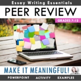 Peer Review “Make It Meaningful” Bundle: Help Writers Lear