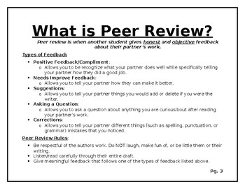 writing a peer review of an essay