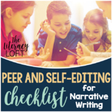 Peer & Self Editing Checklist for Writing Narrative