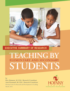 Preview of Peer Teaching: A research-based practice