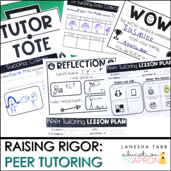 Preview of Raising Rigor: Peer Tutoring Printables