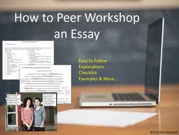 Preview of Peer Workshopping and Essays (Writing)