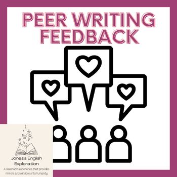 Preview of Peer Writing Feedback