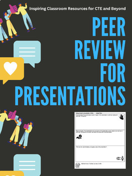 Preview of Peer review form for presentation feedback