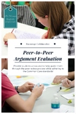 Peer-to-Peer Argument Evaluation