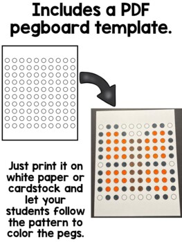 Number Peg Board Printable