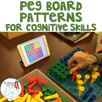 Preview of Peg Board Patterns for Cognitive Therapy