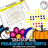Pegboard Patterns for Speech and Language: Seasonal Bundle
