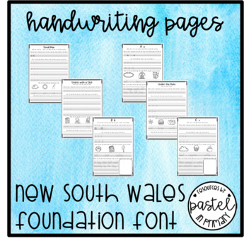 Preview of Peggy Lego Aligned Handwriting Pages - NSW Foundation Font
