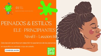 Preview of Peinados & Estilos de Cabello / Clase de Español de Nivel Básico / Vocabulario /