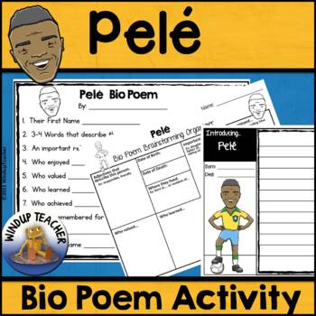 Preview of Pelé Biography Poem Activity and Writing Paper