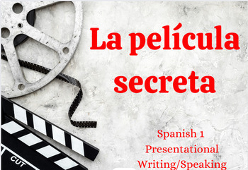 Preview of Película secreta:  Spanish 1 Presentational Writing/Speaking Activity
