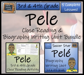 Preview of Pele Close Reading & Biography Bundle | 3rd Grade & 4th Grade