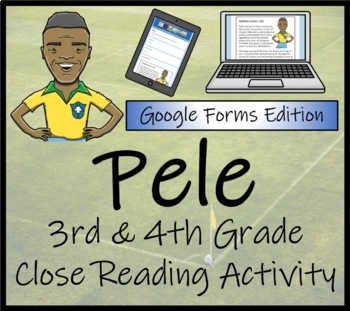 Preview of Pele Close Reading Activity Digital & Print | 3rd Grade & 4th Grade