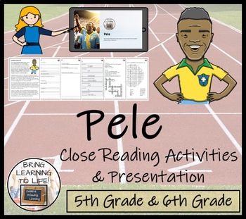 Preview of Pele Close Reading Comprehension Activity | 5th Grade & 6th Grade