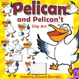 Pelican and Pelican't Clipart - Growth Mindset Clip Art