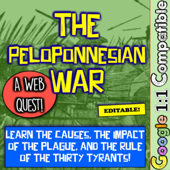 Preview of Peloponnesian War Web Quest! Athens, Sparta, the Thirty Tyrants, and More!