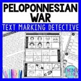 Peloponnesian Wars Text Marking Detective Mystery - Readin
