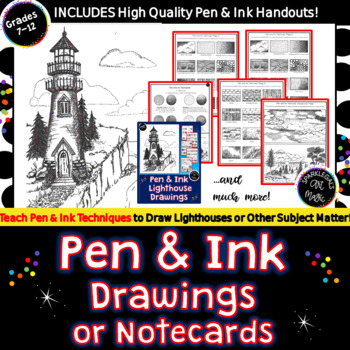 https://ecdn.teacherspayteachers.com/thumbitem/Pen-Ink-Technique-Lighthouse-Drawing-with-13-Printables-1405305-1658137142/original-1405305-1.jpg