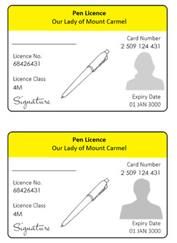 pen licence certificate template