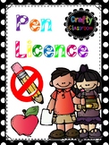 Pen Licence Template