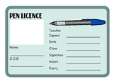Pen Licence Award
