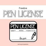 Pen License Freebie