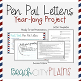Pen Pal Letters Year-Long Project