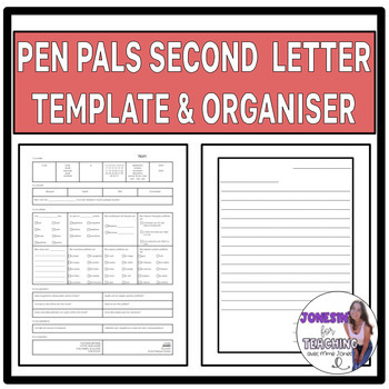 Pen pal letter templates for students