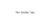 Pen Stroke Tips (Fine ARTS)