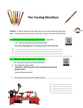 Preview of Pen Turning Directions for Students!!! 