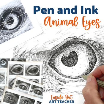 Preview of Pen and Ink Art Lesson for Middle or High School Art