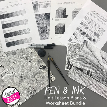 Preview of Pen and Ink Drawing Unit Bundle