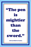 Pen is Mightier Than the Word