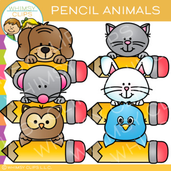 Preview of Pencil Animals Clip Art
