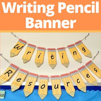 Preview of Pencil Banner | Writing Center Banner | Writing Resources Banner