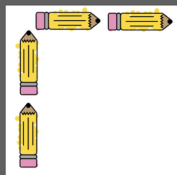 clip art horizontal pencil