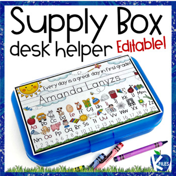 Preview of Pencil Box Name Tag for Supply Box