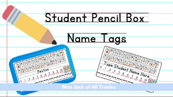 Preview of Pencil Box Name Tags