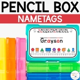 Pencil Box Name Tags | Editable Name Tags |  Kindergarten Name Tags