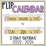 Pencil Calendar Flip | Calendar Pieces | Flip Date Calenda