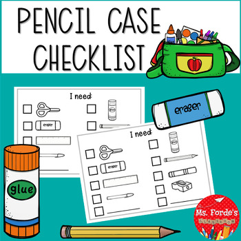 School Supplies List Essentials - Pencil Case - Listonic