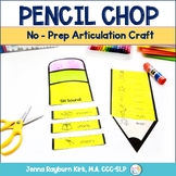 Pencil Chop: No-Prep Articulation Craft